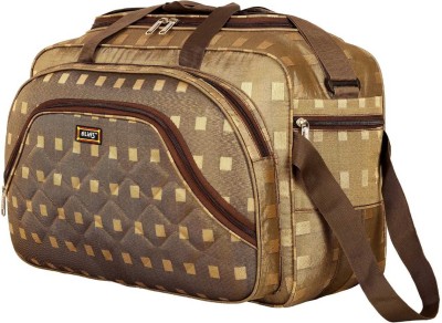alias (Expandable) Travel Duffel Weekender Bag with 2 Wheels and Adjustable Shoulder Strap with 2 Compartments and 3 Pockets (Beige) Duffel With Wheels (Strolley)