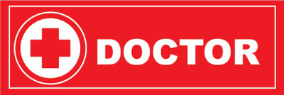 VVWV DOCTOR SIGN STICKER Emergency Sign