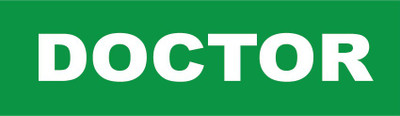 VVWV DOCTOR SIGN STICKER Emergency Sign