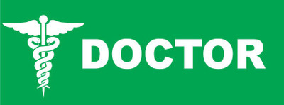 VVWV DOCTOR SIGN STICKER Emergency Sign