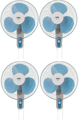 Usha Mist Air Icy pack of 4 400 mm 3 Blade Wall Fan  (Blue, Pack of 4)
