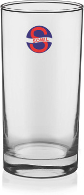 Somil Stylish Clear Transparent Multipurpose Drinking Glass- R398 Glass Water/Juice Glass(250 ml, Glass, Clear)