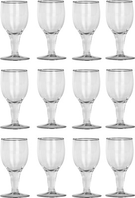 Somil (Pack of 12) Multipurpose Drinking Glass -B1874 Glass Set Water/Juice Glass(180 ml, Glass, Clear)