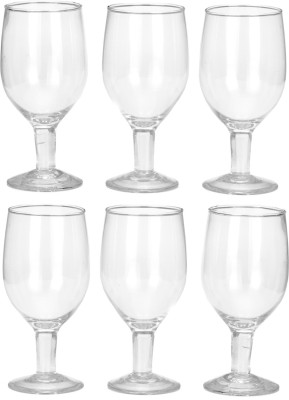 Somil (Pack of 6) Multipurpose Drinking Glass -B16 Glass Set Wine Glass(180 ml, Glass, Clear)