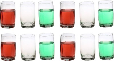 Somil (Pack of 12) Stylish Clear Transparent Multipurpose Drinking Glass- R174 Glass Set Water/Juice Glass(300 ml, Glass, Clear)