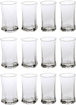 Somil (Pack of 12) Multipurpose Drinking Glass -B1508 Glass Set Water/Juice Glass(280 ml, Glass, Clear)
