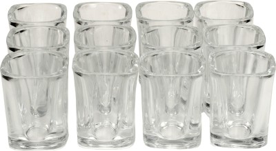 Somil (Pack of 12) Party Perfect Shot Glasses- C25 Glass Set Water/Juice Glass(50 ml, Glass, Clear)