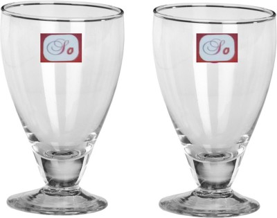 Somil (Pack of 2) Royal Wine, Cocktail, Champagne Drinking Clear Glass Set- S17 Glass Set Wine Glass(300 ml, Glass, Clear, White)