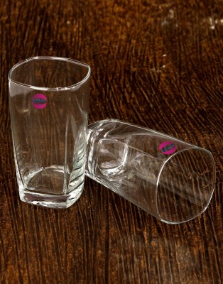 Somil (Pack of 2) Stylish Clear Transparent Multipurpose Drinking Glass- R92 Glass Set Water/Juice Glass(250 ml, Glass, Clear)