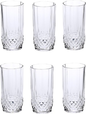 Somil (Pack of 6) Multipurpose Drinking Glass -B1522 Glass Set Water/Juice Glass(200 ml, Glass, Clear)