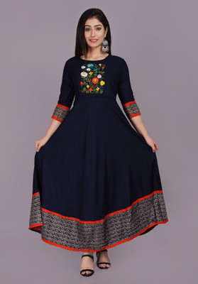 Maat Shree Anarkali Gown(Blue)