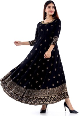 Santlal Anarkali Gown(Black)