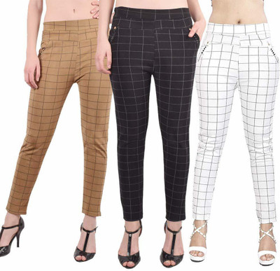 khodal Multicolor Jegging(Checkered)