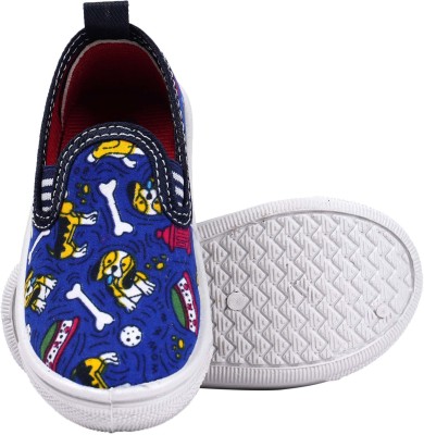 SAIJARA Boys & Girls Slip on Loafers(Blue)