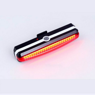 RESHNE USB Rechargeable Sleek Design Tail Light with Multi color LED Rear Break Light(Black, Red)