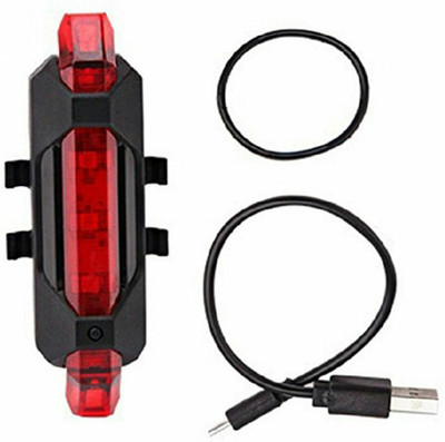 FASTPED Bicycle LED USB Rechargeable Head Light Tail Light  LED Rear Break Light(Red)