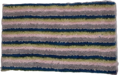 SR Handloom Polyester, Microfiber Door Mat(Multicolor, Medium)