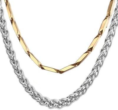 Shiv Jagdamba Gold-plated, Sterling Silver Plated Stainless Steel Chain
