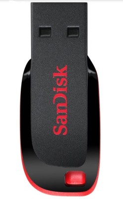SanDisk Cruzer Blade USB2.0 Flash Drive 16 GB Pen Drive(Black, Red)
