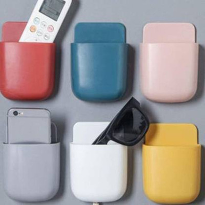 SARTHI 1 Compartments Silicone Wall Stick Pocket(Multicolor)