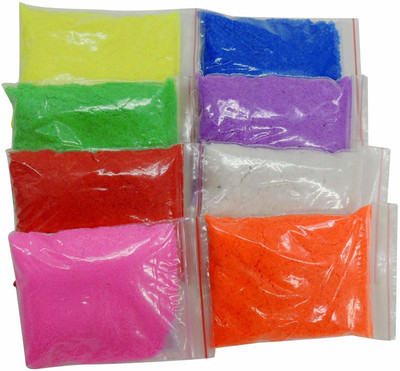 SATYAMANI Pack of 8 Rangoli Powder(Multicolor)