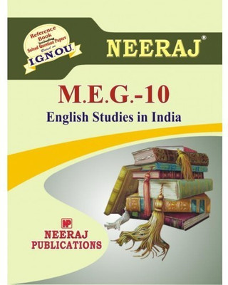 IGNOU MEG-10 English Studies In India - Reference Book Including Solved Question Papers(Paperback, Expert Panel of Neeraj Publication)