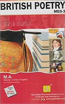 MEG1 British Poetry English Medium | Guide Helpbook & Question Bank Of Gully Baba Publications(Paperback, Expert Panel of GPH Publications)