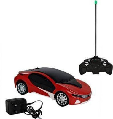Montreal Super Speedy 1:22 Scale 3D Light Famous Chargeable, Wireless Remote Control High Speed Racing Car (Red)(Red)