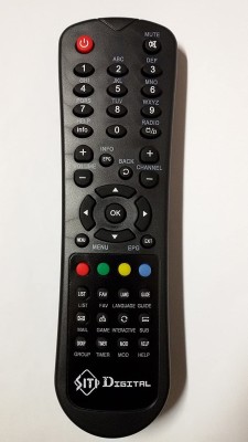 hybite Siti Digital SetTop Box Remote Compatible for Siti Digital Cable SetTop Box (Please Match The Image with Your existing or Old Remote Before Ordering) Siti digital Remote Controller(Black)
