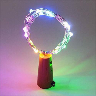 GLOWTRONIX 20 LEDs 2 m Multicolor Steady String Rice Lights(Pack of 7)