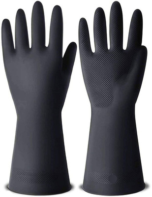 NARV Home Bathroom Toilet Kitchen Platform Floor All Cleaning Purpose B-10 Wet and Dry Glove Set(Free Size Pack of 3)