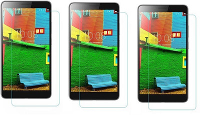 Colorcase Tempered Glass Guard for Lenovo Phab Plus(Pack of 3)