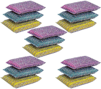 Ridhi Sidhi Non-scratch Scrub Sponge(Regular, Pack of 15)