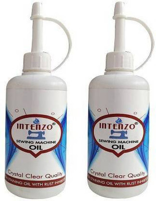 intenzo Sewing Machine lubricating Oil with Oil can for Home/Shop Sewing Machine 100Ml Pack Of -2 100 ml Sewing Machine Oil(Bottle)