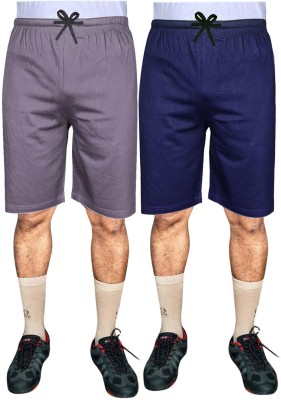 SASHWI Solid Men Multicolor Basic Shorts