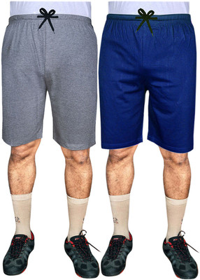 SASHWI Solid Men Multicolor Basic Shorts