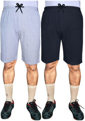 SASHWI Solid Men Multicolor Basic Shorts