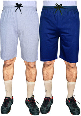 SASHWI Solid Men Multicolor Basic Shorts