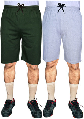 SASHWI Solid Men Multicolor Basic Shorts