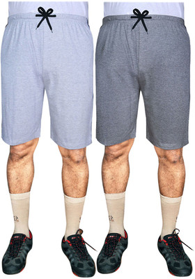 SASHWI Solid Men Multicolor Basic Shorts