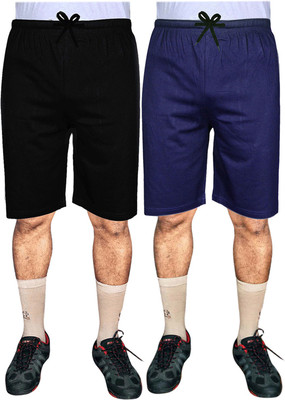 SASHWI Solid Men Multicolor Basic Shorts