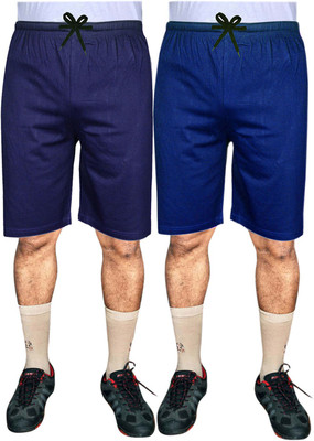 SASHWI Solid Men Multicolor Basic Shorts