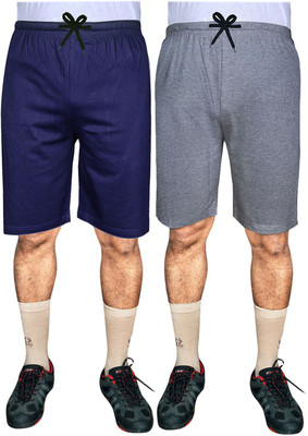 SASHWI Solid Men Multicolor Basic Shorts
