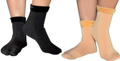 ricky collections Men & Women Solid Ankle Length, Mid-Calf/Crew(Pack of 4)