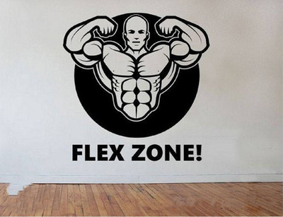 LYOMAN 70 cm flexzone-blk Self Adhesive Sticker(Pack of 1)