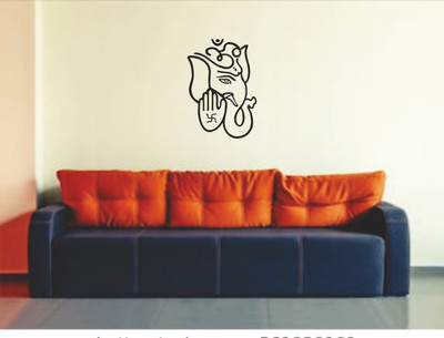 Ruby Décor Ganesh Ji Wall Sticker with Decal Design for Wall Decoration 61cm X 46 cm… 61 cm Ganesh Ji Wall Sticker Self Adhesive Sticker(Pack of 1)