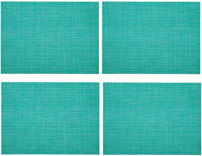 IKEA Rectangular Pack of 4 Table Placemat(Blue, Plastic)