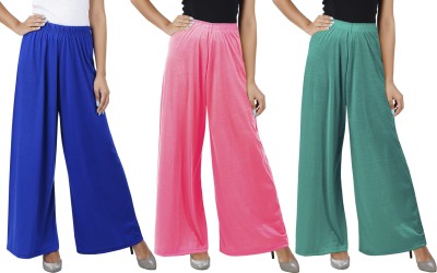 Buy That Trendz Flared Women Blue, Pink, Green Trousers