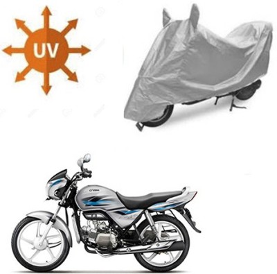 SRENTERPRISES Two Wheeler Cover for Hero(Splendor Pro, Silver)