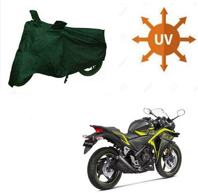 RPSENTTERPR Waterproof Two Wheeler Cover for Honda(CBR 250R, Green)